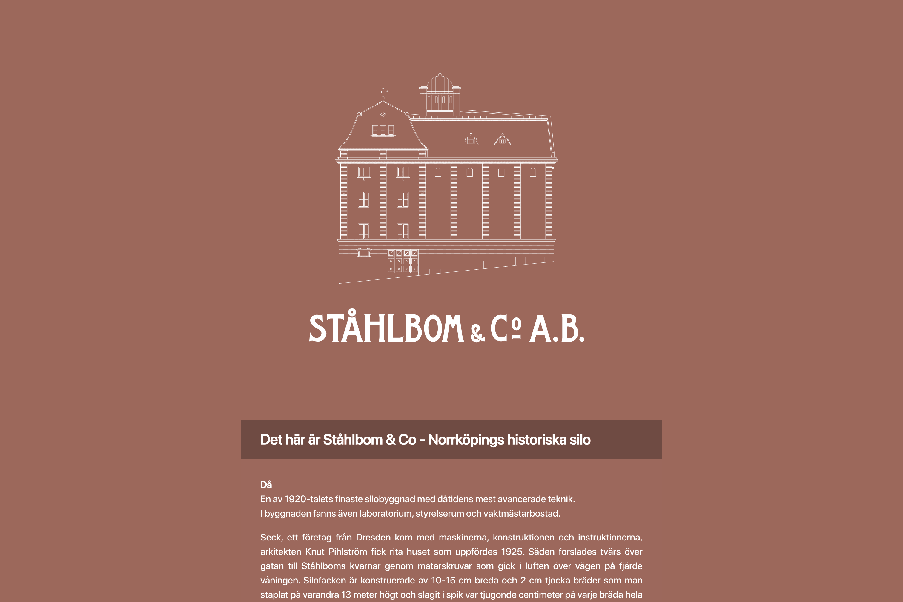 Ståhlbom & Co — project by Enra Digital for Ståhlbom & Co AB
