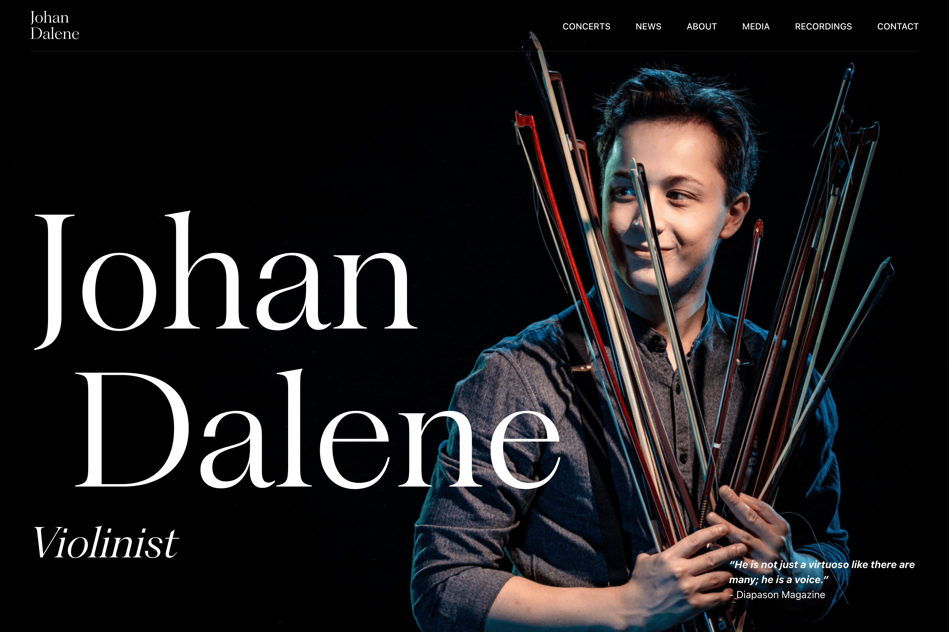 Johan Dalene — project by Enra Digital for Johan Dalene